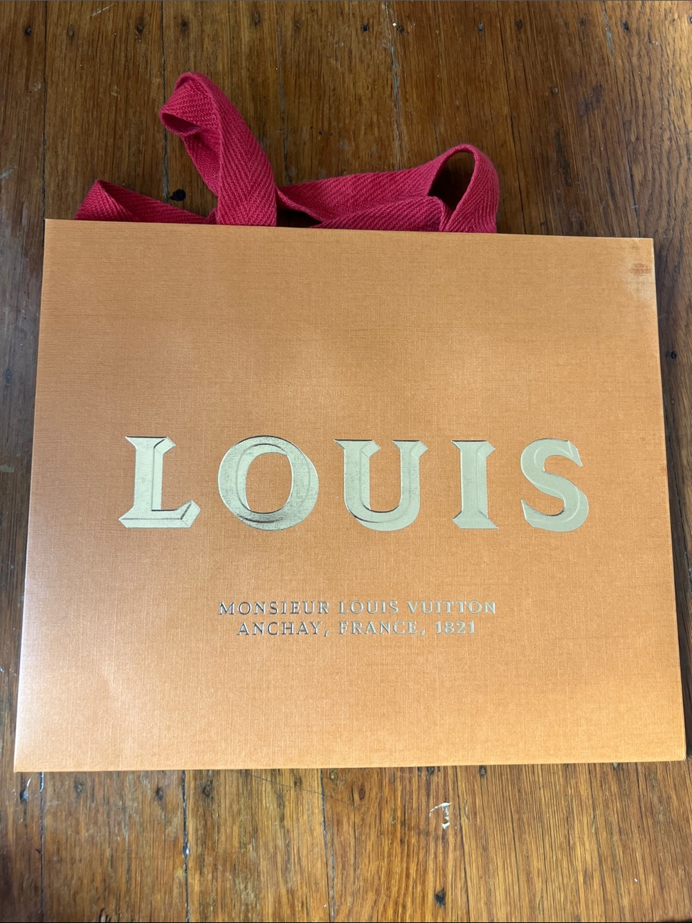 Louis Vuitton holiday LE gift bag, red ribbon - Picture 3 of 7